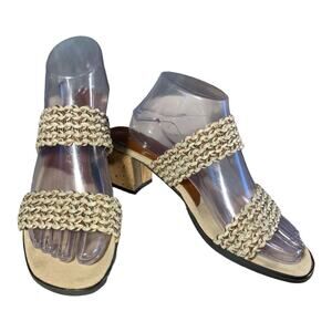 Norman Kaplan Exclusively Bianca Wedge Sandals 9